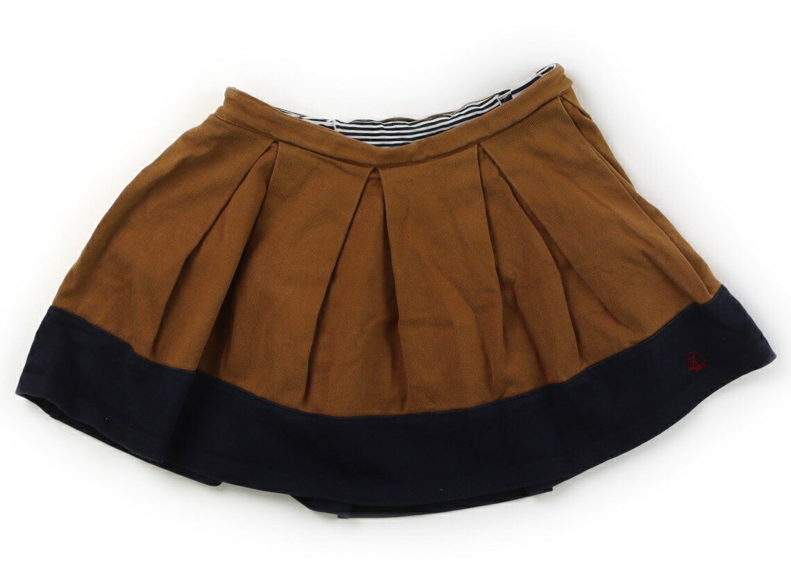 プチバトー PETIT BATEAU スカート 100 女の子 キャメル、紺 子供服 ベビー服 キッズ アウトレット ユーズド 【中古】キッズ・ベビー・マタニティ
