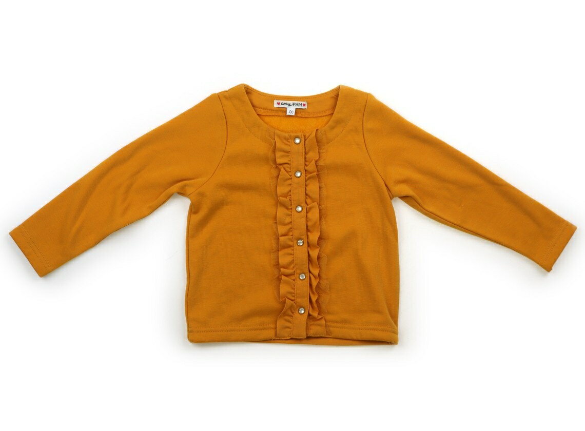 エニィファム anyFAM カーディガン 100 女の子 きつね色 子供服 ベビー服 キッズ アウトレット ユーズド 【中古】キッズ・ベビー・マタニティ