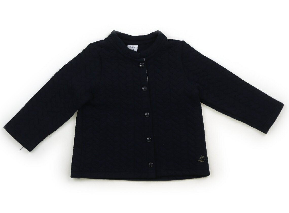 プチバトー PETIT BATEAU カーディガン 80 女の子 ネイビー 子供服 ベビー服 キッズ アウトレット ユーズド 【中古】キッズ・ベビー・マタニティ