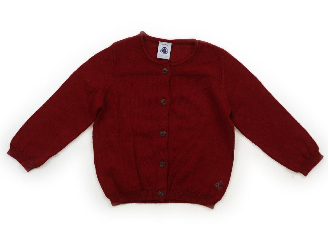 プチバトー PETIT BATEAU カーディガン 80 女の子 ワインレッド 子供服 ベビー服 キッズ アウトレット ユーズド 【中古】キッズ・ベビー・マタニティ