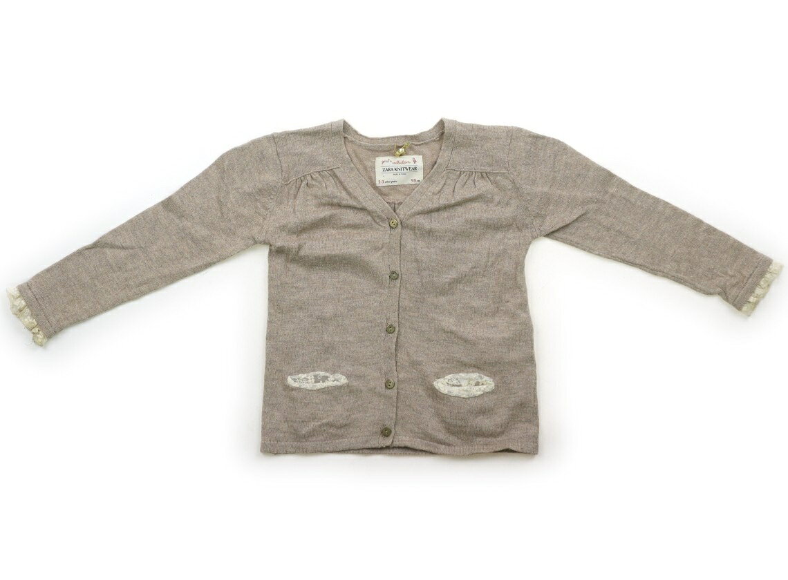 ザラ ZARA カーディガン 95 女の子 ベージュ・レース 子供服 ベビー服 キッズ アウトレット ユーズド 【中古】キッズ・ベビー・マタニティ
