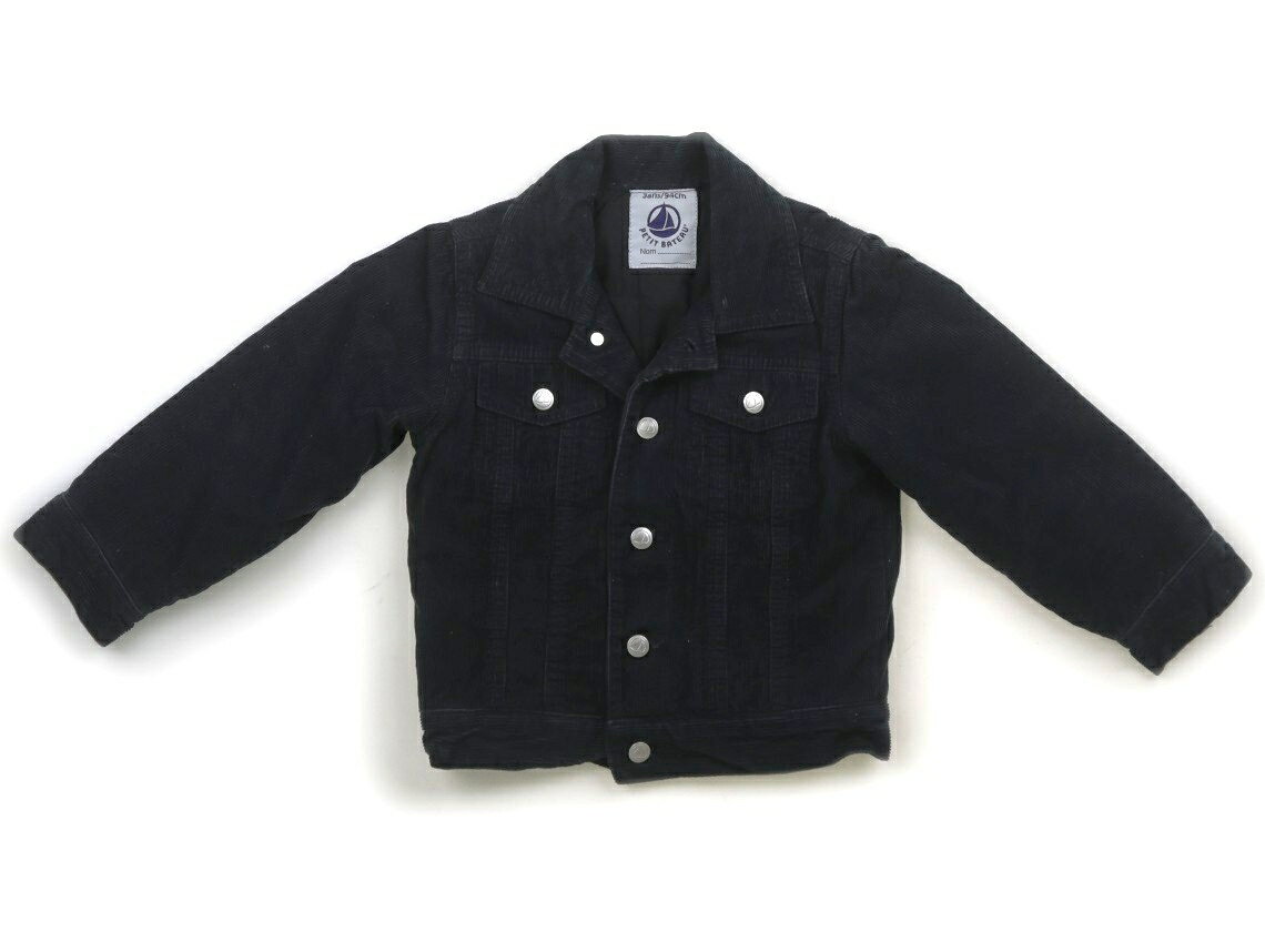 プチバトー PETIT BATEAU コート・ジャンパー 90 男の子 ダークグリーン 子供服 ベビー服 キッズ アウトレット ユーズド 【中古】キッズ・ベビー・マタニティ