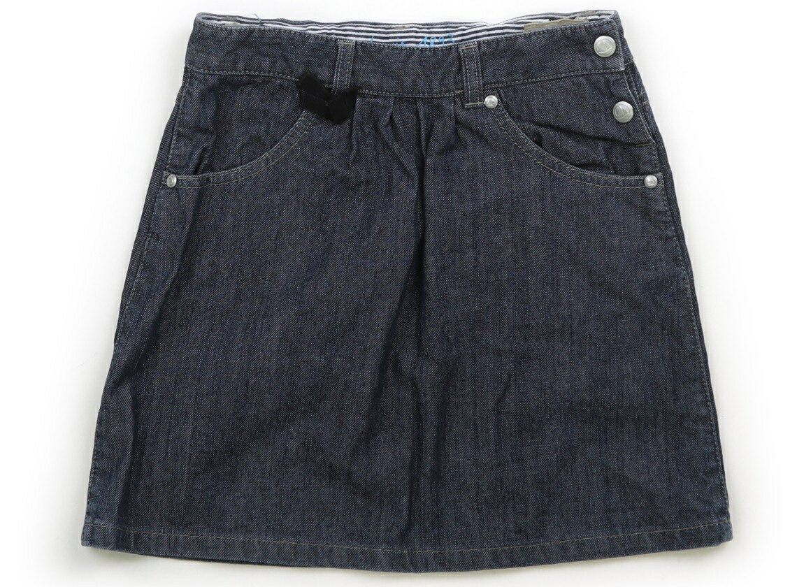 プチバトー PETIT BATEAU スカート 130 女の子 インディゴブルー 子供服 ベビー服 キッズ アウトレット ユーズド 【中古】キッズ・ベビー・マタニティ