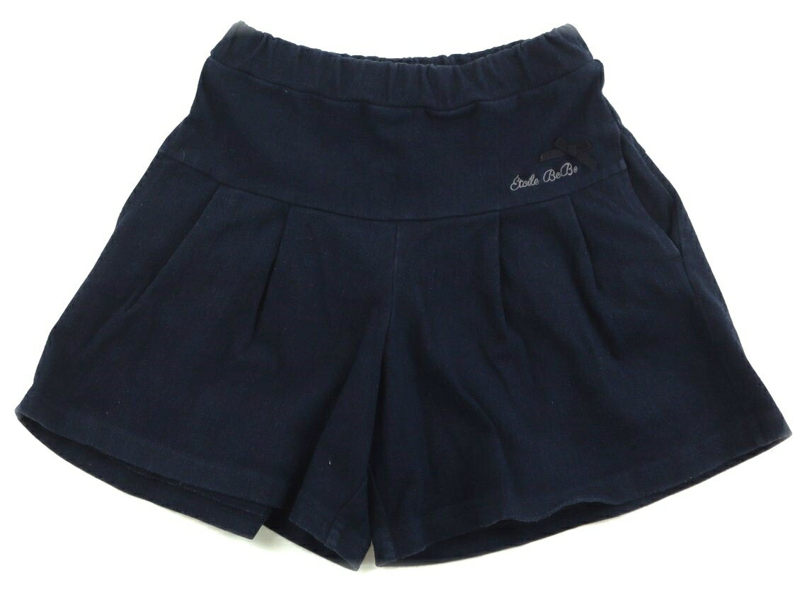 べべ BeBe キュロット 130 女の子 ネイビー 子供服 ベビー服 キッズ アウトレット ユーズド 【中古】キ..