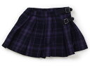 アナスイ ANNA SUI キュロット 110 女の子 パープル・ネイビーチェック 子供服 ベビー服 キッズ アウトレット ユーズド 【中古】キッズ・ベビー・マ...