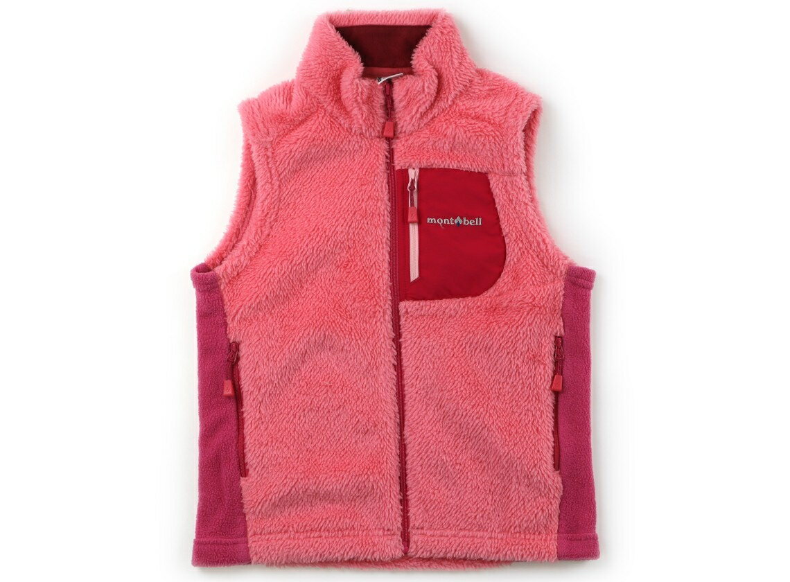 モンベル mont-bell ベスト 120 女の子 ピンク 子供服 ベビー服 キッズ アウトレット ユーズド 【中古】キッズ・ベビー・マタニティ