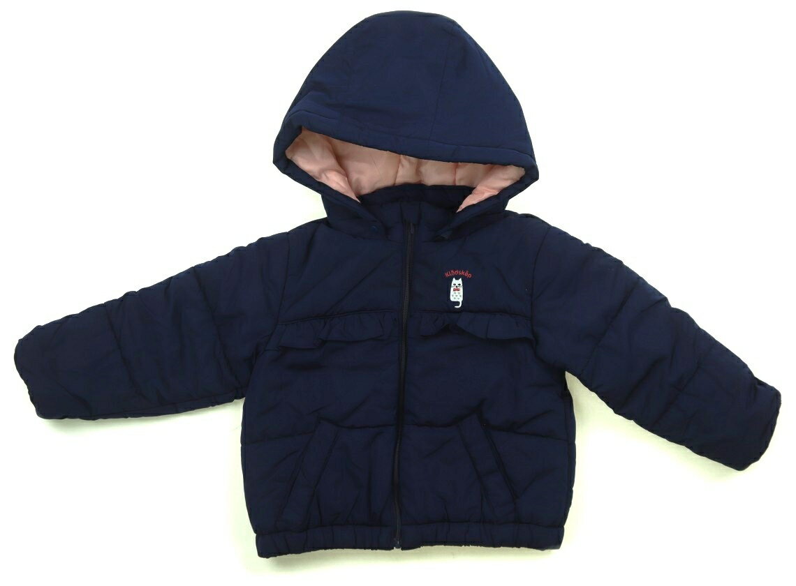 クレードスコープ kladskap コート・ジャンパー 90 女の子 ネイビー 子供服 ベビー服 キッズ アウトレ..