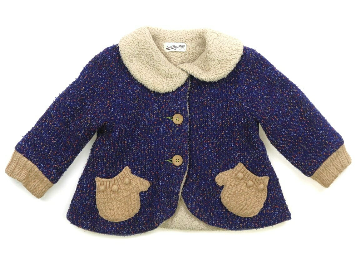 ラブ&ピース&マネー Love&Peace&Money コート・ジャンパー 100 女の子 ブルー、ベージュ 子供服 ベビー服 キッズ アウトレット ユーズド ...