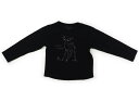 エニィファム anyFAM Tシャツ・カットソー 120 女の子 ブラック・ピンク系バンビ 子供服 ベビー服 キッズ アウトレット ユーズド 【中古】キッズ・ベ...