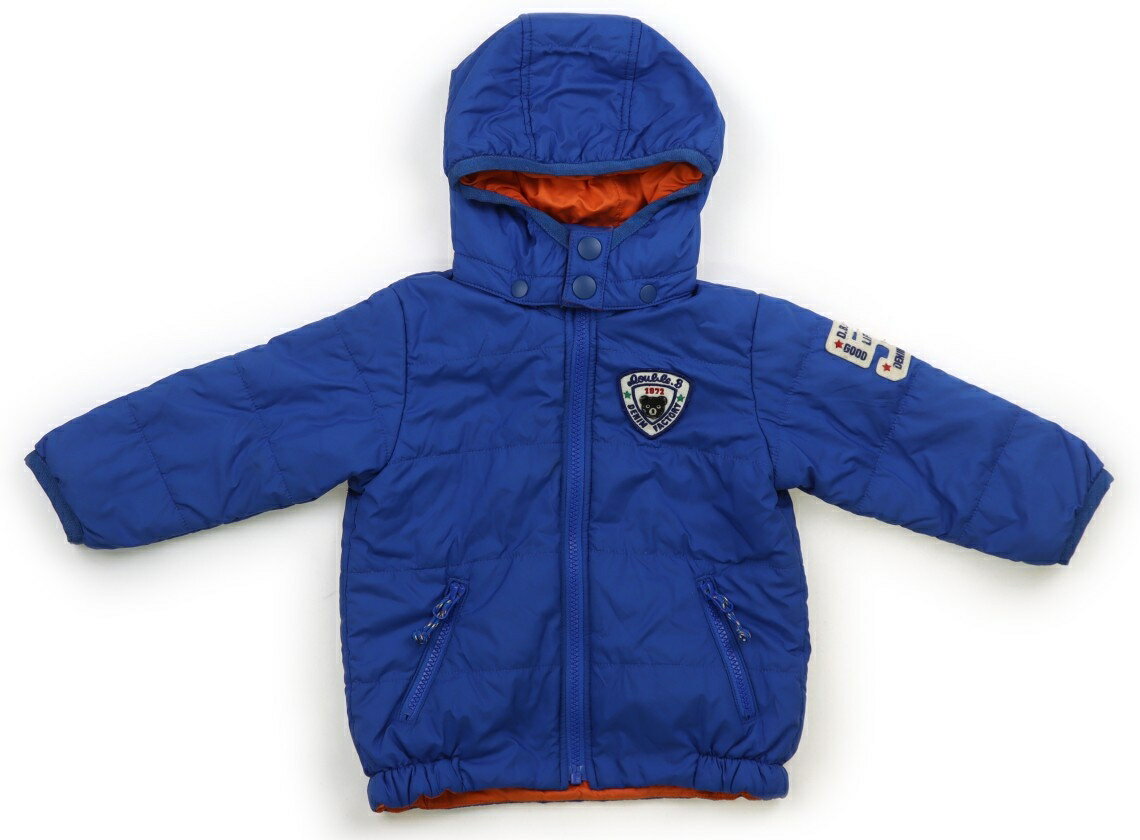 　ブランド 　Double B(ダブルB) 　カテゴリー 　コート・ジャンパー 　サイズ 　80サイズ 　色 　ブルー・オレンジ 　状態 　★★ 　記名 　なし 　ジャンル 　Boy ポリエステル素材。中綿入り。リバーシブル仕様。フードの取...