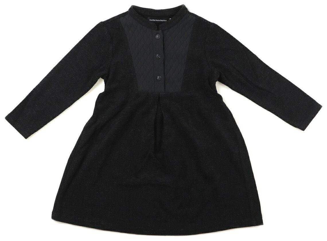 ベベ プチ ポワ ヴェール BeBe Petits Pois Vert ワンピース 110 女の子 グレー 子供服 ベビー服 キッ..