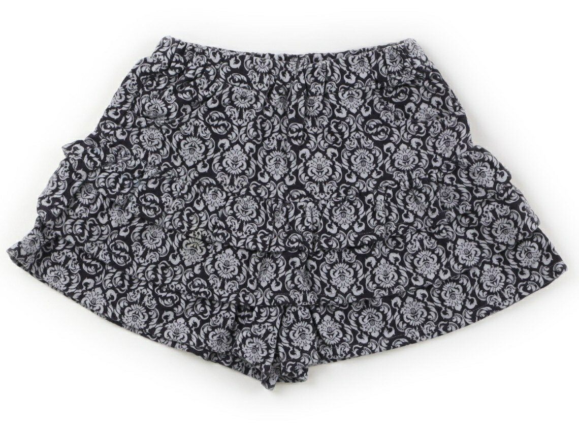 べべ BeBe キュロット 100 女の子 チャコールグレー、白 子供服 ベビー服 キッズ アウトレット ユーズ..