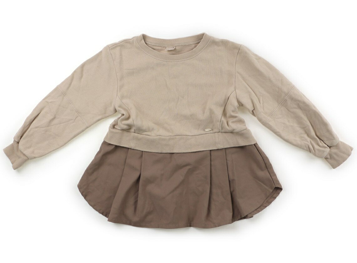 プティマイン petit main チュニック 130 女の子 ベージュ系 子供服 ベビー服 キッズ アウトレット ユ..