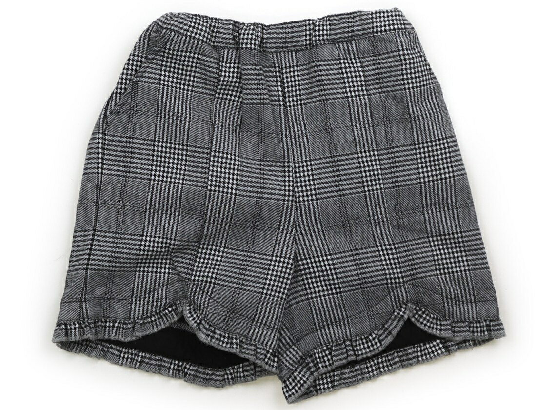 プティマイン petit main キュロット 130 女の子 モノトーン千鳥格子 子供服 ベビー服 キッズ アウトレ..