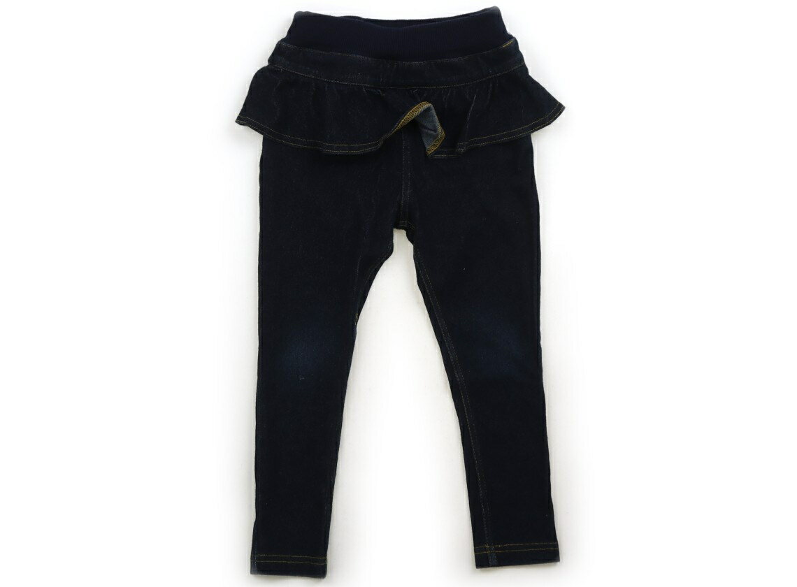 プティマイン petit main ジーンズ 100 女の子 ネイビー 子供服 ベビー服 キッズ アウトレット ユーズ..