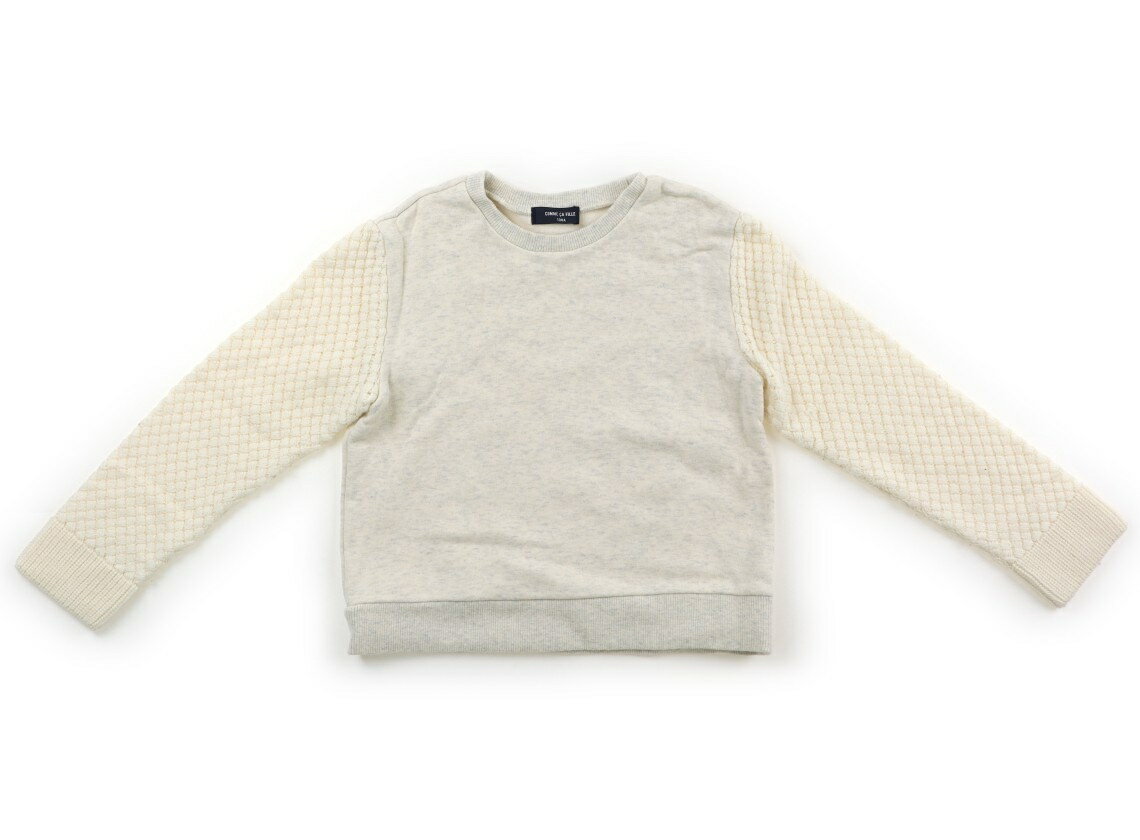 コムサフィユ COMME CA FILLE トレーナー・プルオーバー 130 女の子 オートミール、オフホワイト 子供服 ベビー服 キッズ アウトレット ユーズド 【中古】キッズ・ベビー・マタニティ