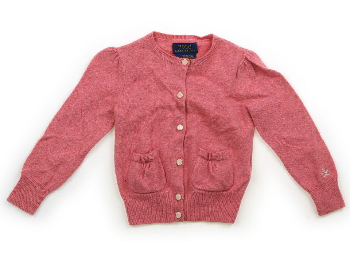 ポロラルフローレン POLO RALPH LAUREN カーディガン 100 女の子 アプリコットピンク 子供服 ベビー服 キッズ アウトレット ユーズド 【中古】キッズ・ベビー・マタニティ