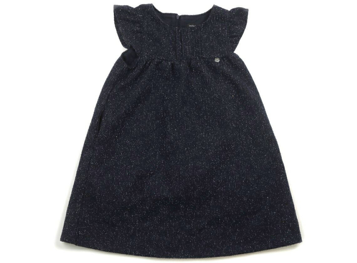 べべ BeBe ジャンパースカート 120 女の子 ネイビー×ホワイト 子供服 ベビー服 キッズ アウトレット ユーズド 【中古】キッズ・ベビー・マタニティ