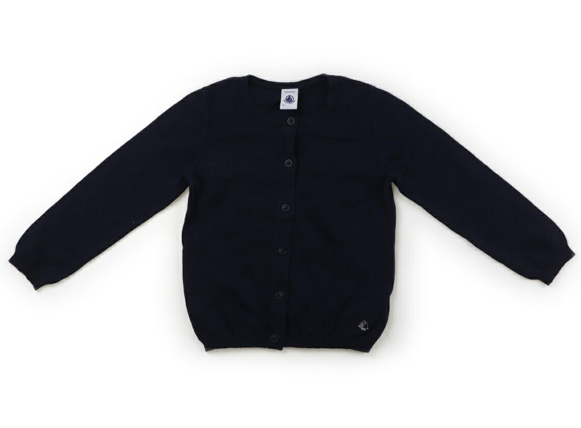 プチバトー PETIT BATEAU カーディガン 100 女の子 ネイビー 子供服 ベビー服 キッズ アウトレット ユーズド 【中古】キッズ・ベビー・マタニティ