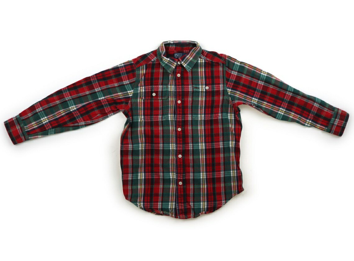 ポロラルフローレン POLO RALPH LAUREN シャツ・ブラウス 130 男の子 赤、緑、チェック 子供服 ベビー服 キッズ アウトレット ユーズド 【中古】キッズ・ベビー・マタニティ
