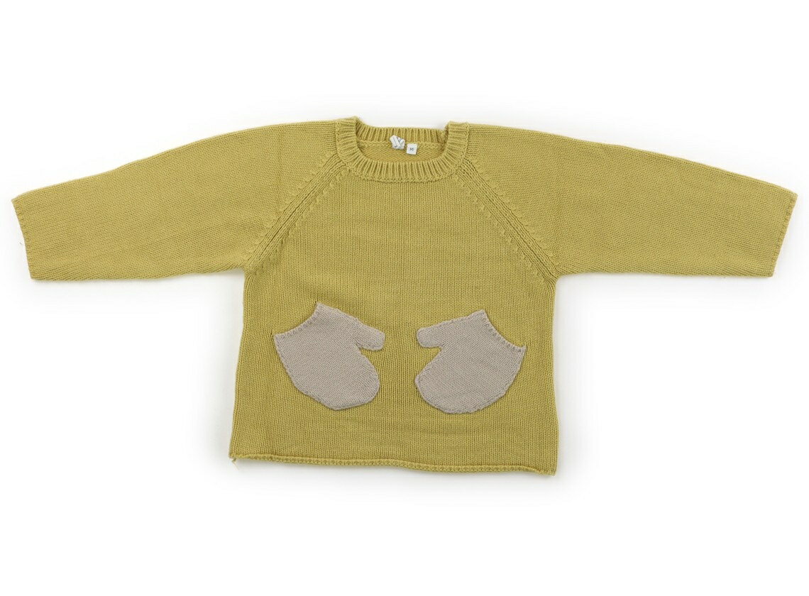 ラーゴム Lagom ニット・セーター 100 女の子 イエロー 子供服 ベビー服 キッズ アウトレット ユーズド..
