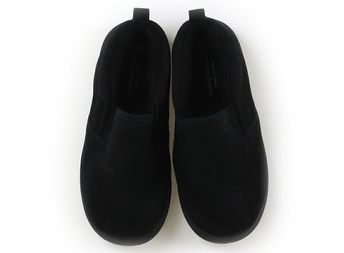 アンパサンド ampersand フラットシューズ・スリッポン 靴19cm〜 男の子 ブラック 子供服 ベビー服 キ..