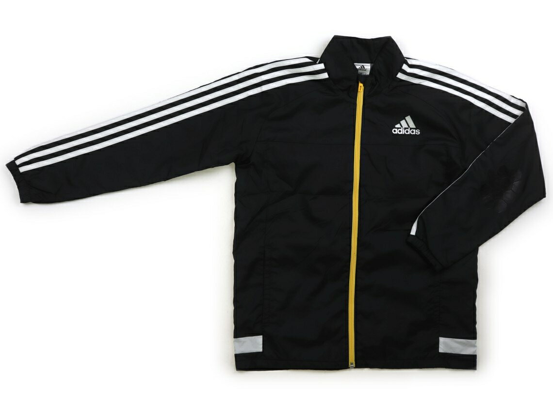 アディダス Adidas ブルゾン・Gジャン 150 男の子 ブラック 子供服 ベビー服 キッズ アウトレット ユーズド 【中古】キッズ・ベビー・マタニティ(4)