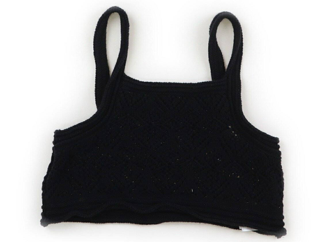 プティマイン petit main ベスト 120 女の子 黒 子供服 ベビー服 キッズ アウトレット ユーズド 【中古..