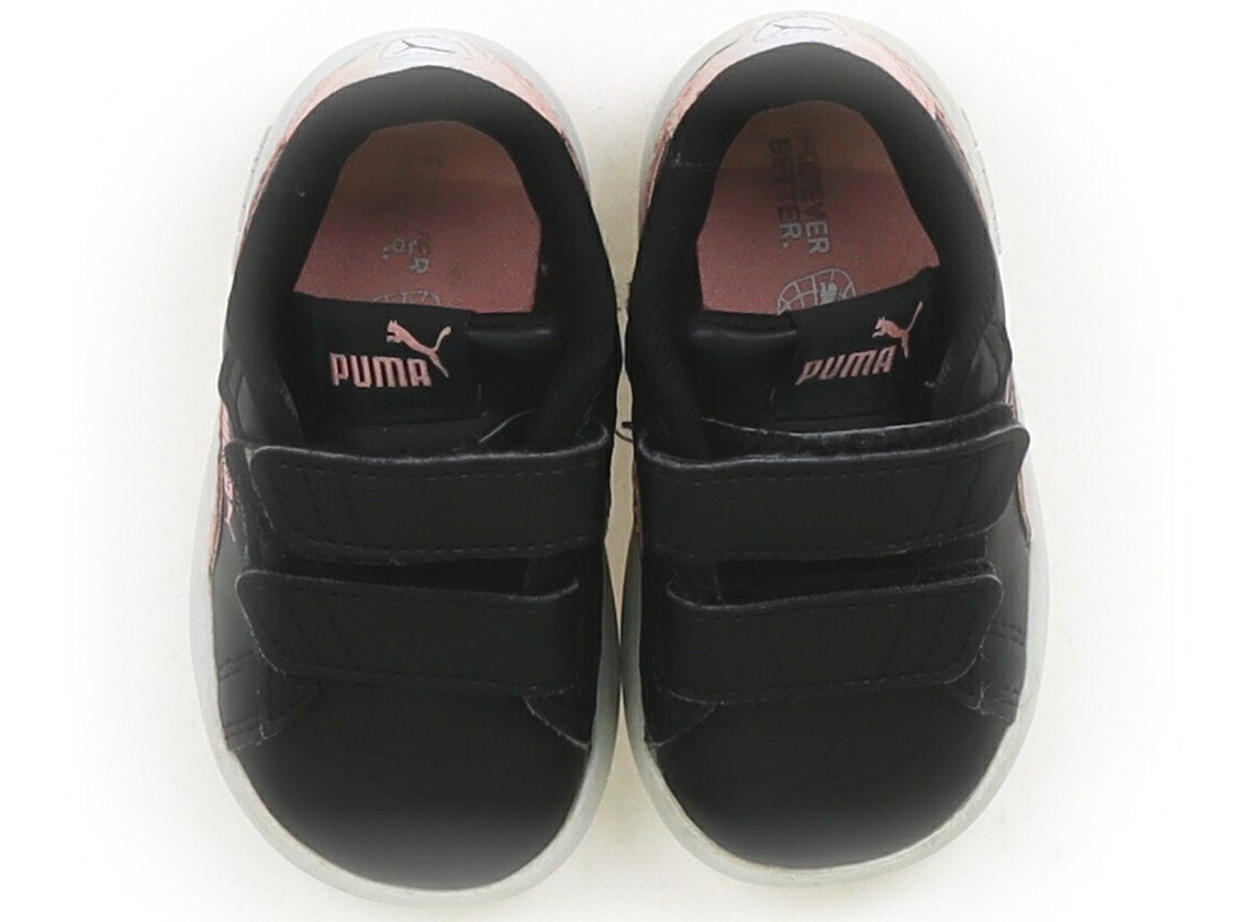 プーマ PUMA スニーカー 靴12cm〜 女の子 黒、ピンク 子供服 ベビー服 キッズ アウトレット ユーズド 【中古】キッズ・ベビー・マタニティ