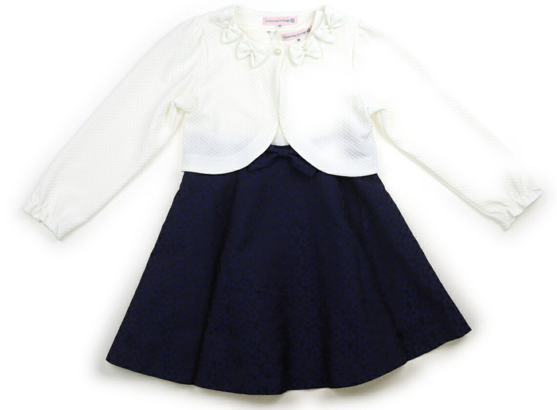 キャサリン・コテージ Catherine Cottage フォーマルウェア 130 女の子 ホワイト・ブラック・ブルー・花柄 子供服 ベビー服 キッズ ア..
