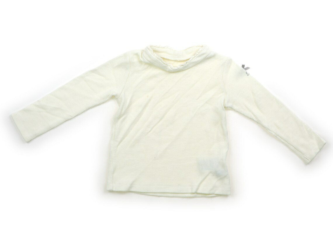 べべ BeBe Tシャツ・カットソー 100 女の子 オフホワイト 子供服 ベビー服 キッズ アウトレット ユーズド 【中古】キッズ・ベビー・マタニティ