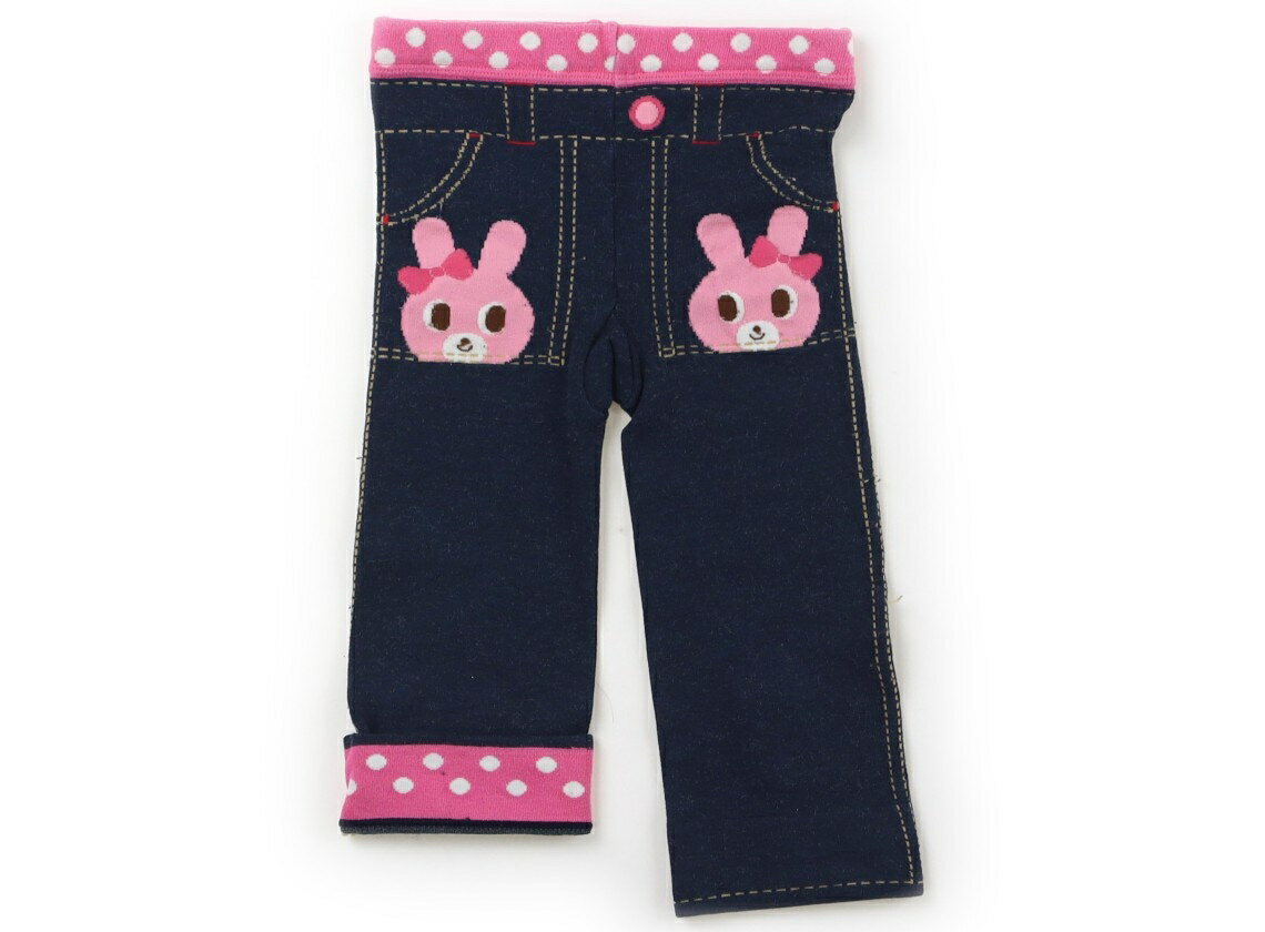 ホットビスケッツ Hot Biscuits レギンス 90 女の子 ネイビー、ピンク、ドット 子供服 ベビー服 キッズ..