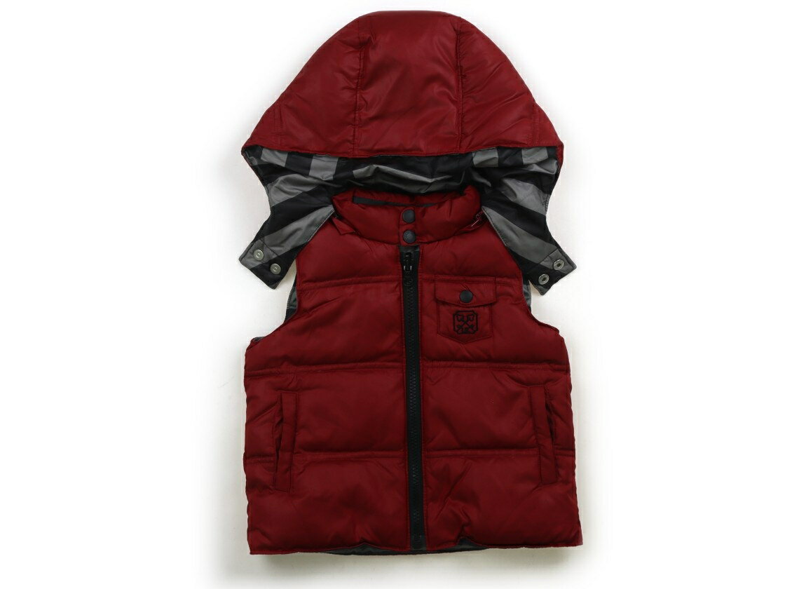 　ブランド 　WASK(ワスク) 　カテゴリー 　ベスト 　サイズ 　90サイズ 　色 　レッドボーダー柄グレーブラック 　状態 　★★★ 　記名 　なし 　ジャンル 　Boy リバーシブル仕様。中綿はダウンフェザー。フードの取り外しが可能です。無地の面に薄い黒いシミが複数ありますが、まだまだ普段着として活躍してくれそうです。 ＊【状態】【サイズ】に関しての詳しい説明はこちら