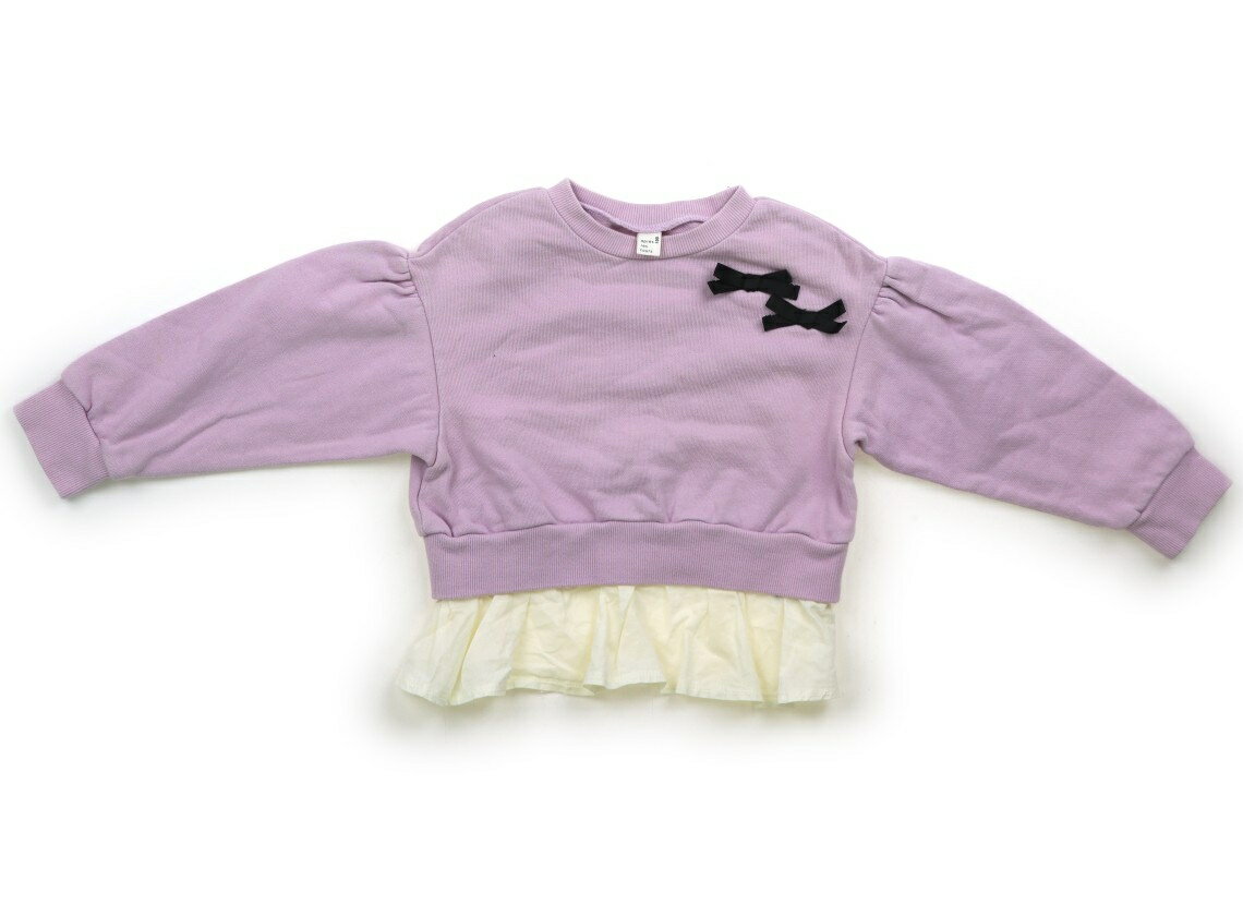 　ブランド 　apres les cours(アプレレクール) 　カテゴリー 　トレーナー・プルオーバー 　サイズ 　100サイズ 　色 　ピンク、アイボリー、黒リボン 　状態 　★★ 　記名 　あり（タグ） 　ジャンル 　Girl 右袖にシミがあり、袖などにやや色褪せが見られますが、普段使いにいかがでしょうか。 ＊【状態】【サイズ】に関しての詳しい説明はこちら