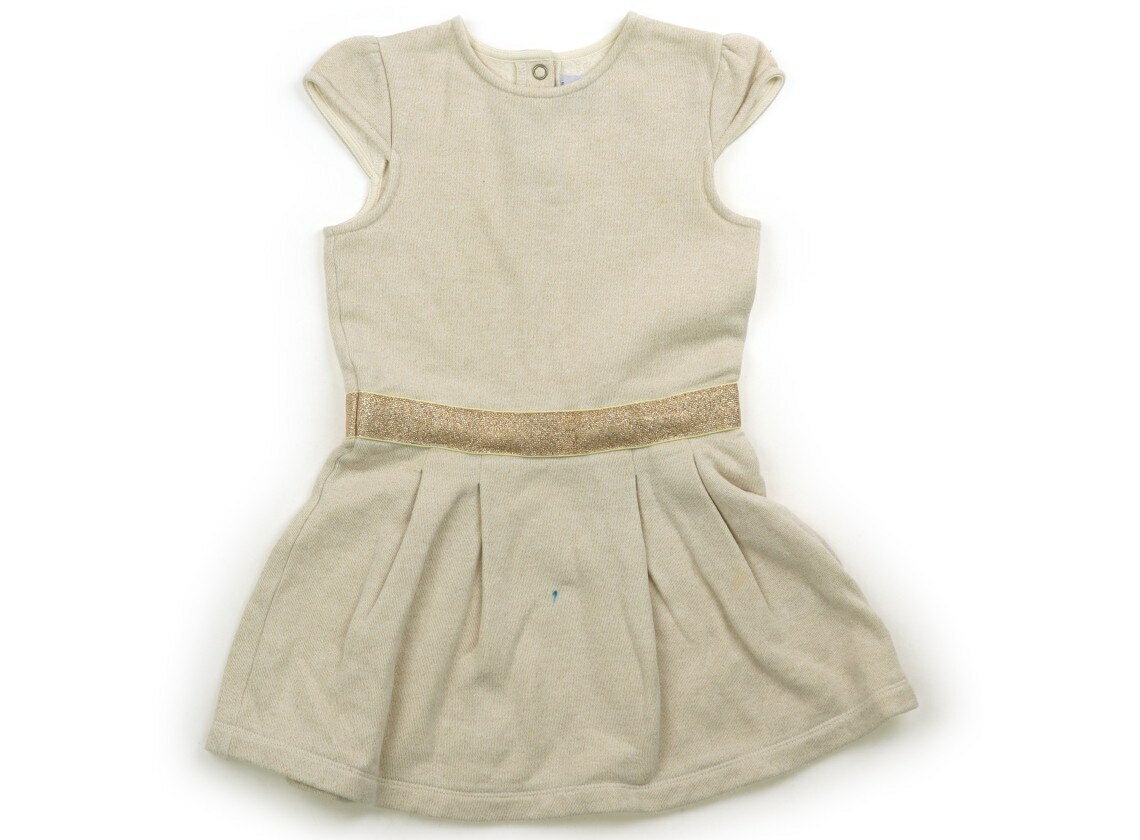 プチバトー PETIT BATEAU ワンピース 110 女の子 ベージュゴールド 子供服 ベビー服 キッズ アウトレット ユーズド 【中古】キッズ・ベビー・マタニティ