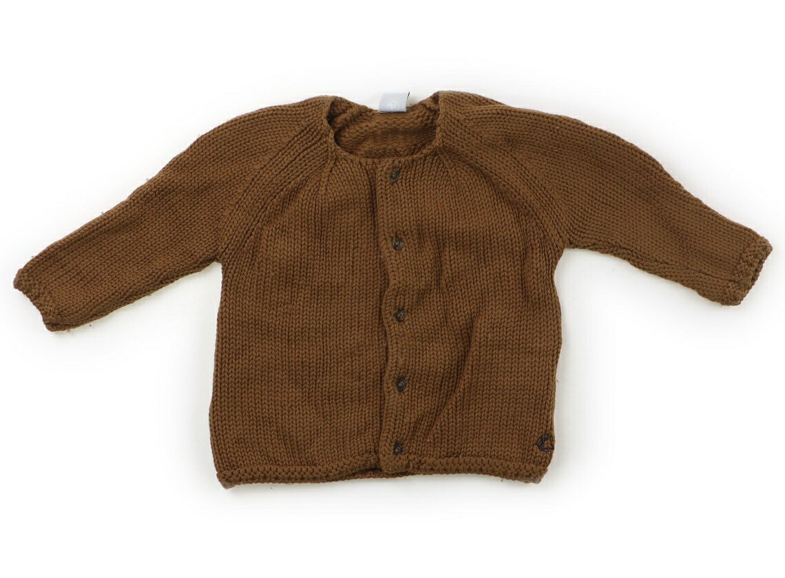 プチバトー PETIT BATEAU カーディガン 80 男の子 キャメル 子供服 ベビー服 キッズ アウトレット ユーズド 【中古】キッズ・ベビー・マタニティ