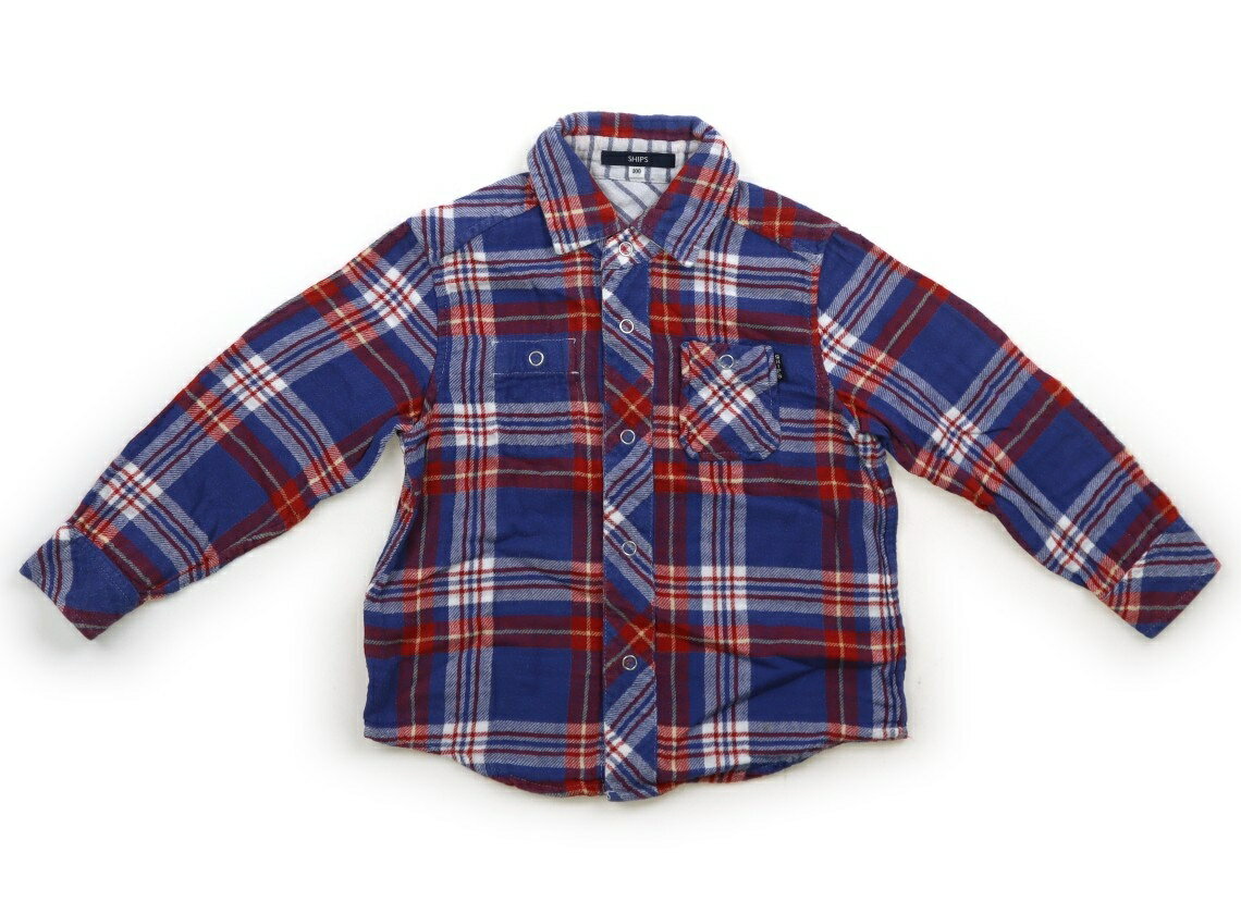 　ブランド 　SHIPS(シップス) 　カテゴリー 　シャツ・ブラウス 　サイズ 　100サイズ 　色 　チェック柄ブルーレッドホワイトボーダー柄 　状態 　★★ 　記名 　なし 　ジャンル 　Boy リバーシブル仕様。スナップボタン開き。チェック柄はネルシャツ生地。ボーダー柄はコットンガーゼ生地。毛羽立ちと洗いざらし感がありますが、まだまだお使いいただけます。 ＊【状態】【サイズ】に関しての詳しい説明はこちら