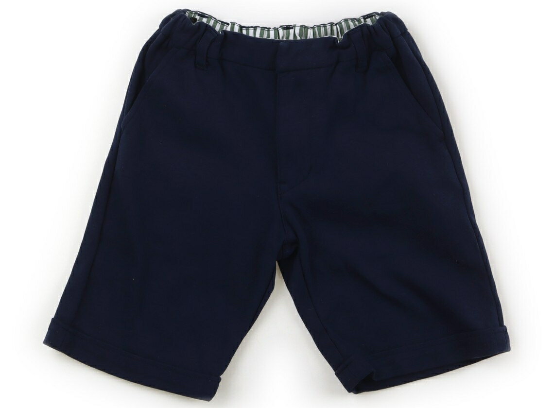 ビーミングバイビームス B:MING by BEAMS ハーフパンツ 120 男の子 ネイビー、緑白ストライプ 子供服 ベビー服 キッズ アウトレット ユーズド 【中古】キッズ・ベビー・マタニティ