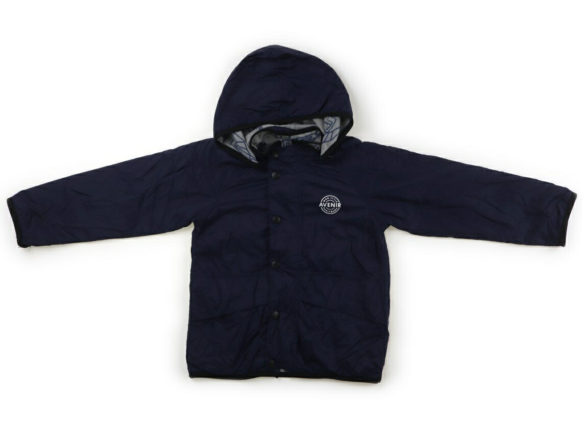 べべ BeBe ブルゾン・Gジャン 120 男の子 ネイビー、白い英文字/グレー、ネイビーの飛行機柄 子供服 ベ..