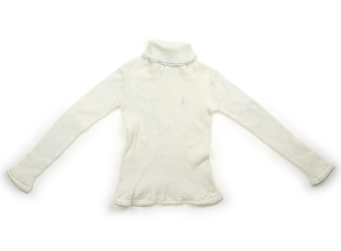 組曲 Kumikyoku ニット・セーター 120 女の子 オフホワイト 子供服 ベビー服 キッズ アウトレット ユーズド 【中古】キッズ・ベビー・マタニティ