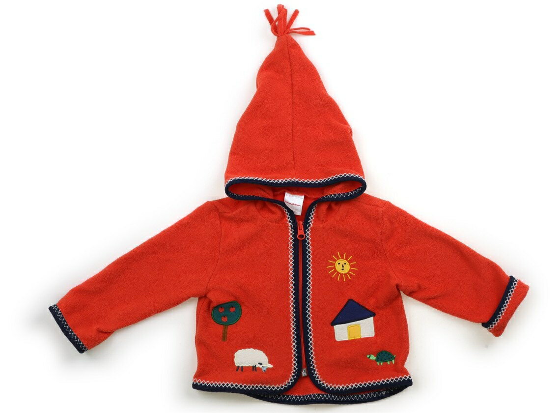 ハナアンダーソン Hanna Andersson フリース 70 女の子 朱色、紺、動物、木 子供服 ベビー服 キッズ ア..