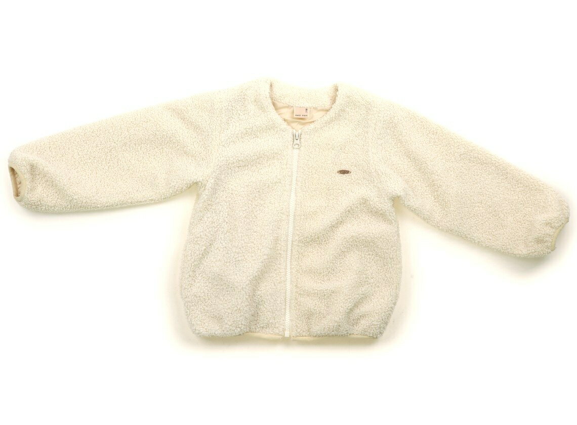 プティマイン petit main コート・ジャンパー 110 女の子 アイボリー 子供服 ベビー服 キッズ アウトレット ユーズド 【中古】キッズ・ベビー・マタニティ(4.0)