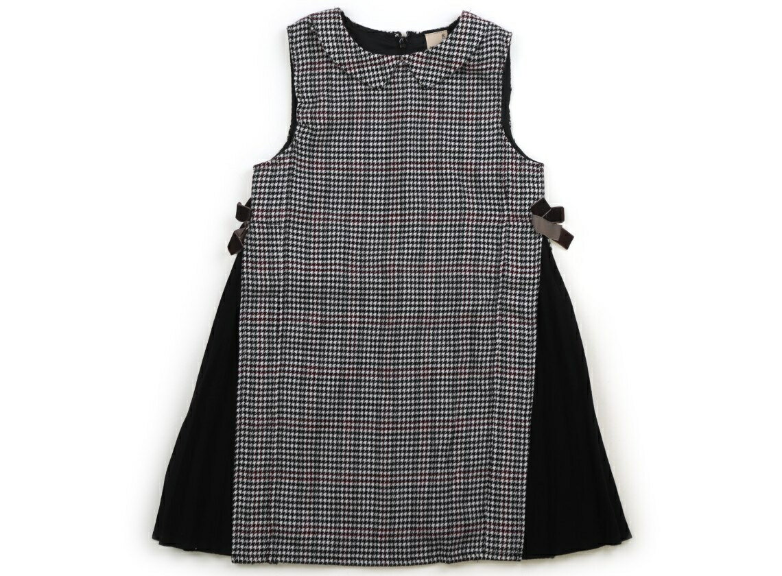 プティマイン petit main ジャンパースカート 120 女の子 ブラック・ホワイト・ボルドー 子供服 ベビー..