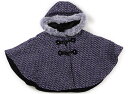 アナスイ ANNA SUI ポンチョ 110 女の子 ホワイト・ブラック・パープル 子供服 ベビー服 キッズ アウトレット ユーズド 【中古】キッズ・ベビー・マ...