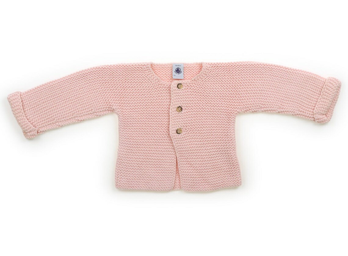 プチバトー PETIT BATEAU カーディガン 80 女の子 ピンク 子供服 ベビー服 キッズ アウトレット ユーズド 【中古】キッズ・ベビー・マタニティ