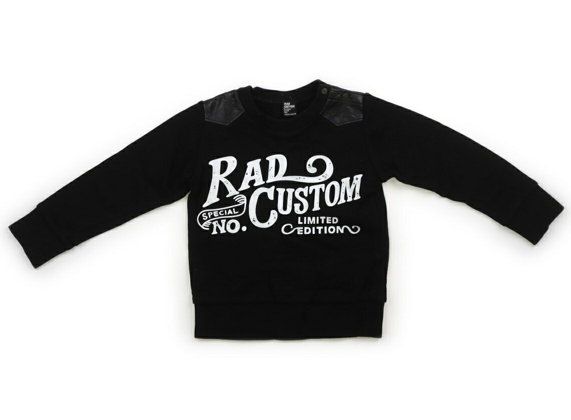 ラッドカスタム RAD CUSTOM トレーナー・プルオーバー 110 男の子 黒 子供服 ベビー服 キッズ アウトレ..