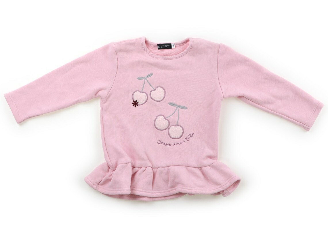 べべ BeBe トレーナー・プルオーバー 90 女の子 ピンク・さくらんぼ柄 子供服 ベビー服 キッズ アウトレット ユーズド 【中古】キッズ・ベビー・マタニティ(4)