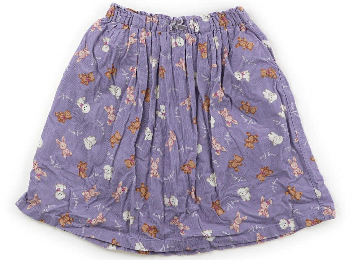 エニィファム anyFAM スカート 150 女の子 ラベンダー・アニマル柄 子供服 ベビー服 キッズ アウトレッ..