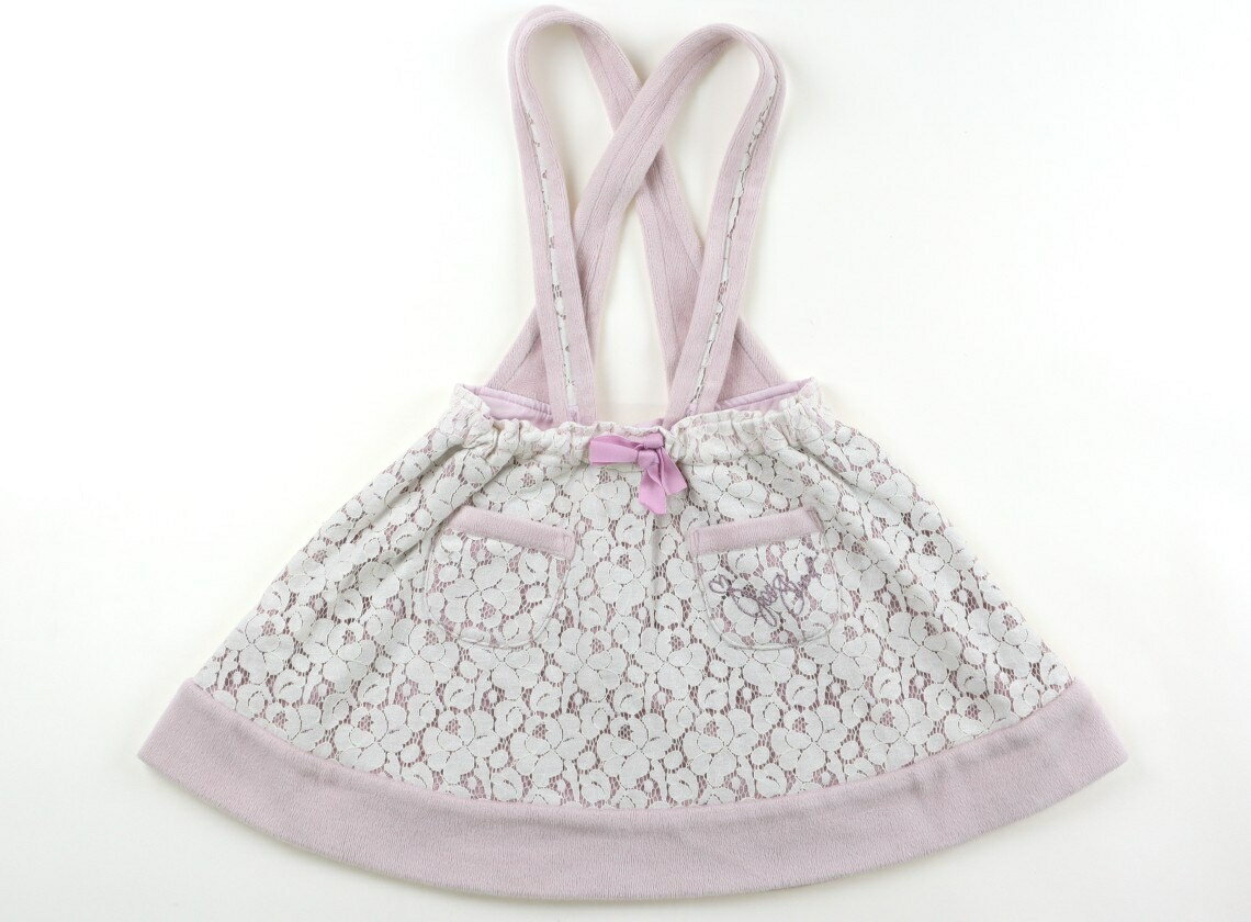 ジルスチュアート JILL STUART ジャンパースカート 120 女の子 ホワイトピンク 子供服 ベビー服 キッズ..