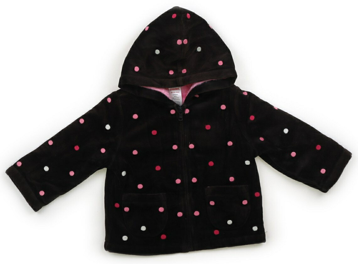 ジンボリー Gymboree パーカー 80 女の子 チョコレートブラウン・ピンク 子供服 ベビー服 キッズ アウトレット ユーズド 【中古】キッズ・ベビー・マタニティ